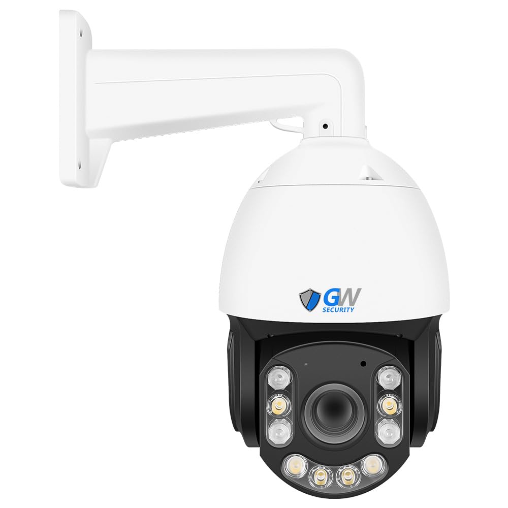 GW Security 8MP Pan Tilt Zoom IP PoE 20X Optical Zoom 4K 3840 x 2160p Outdoor Indoor Security Speed Dome PTZ Camera with 330ft IR Night Vision