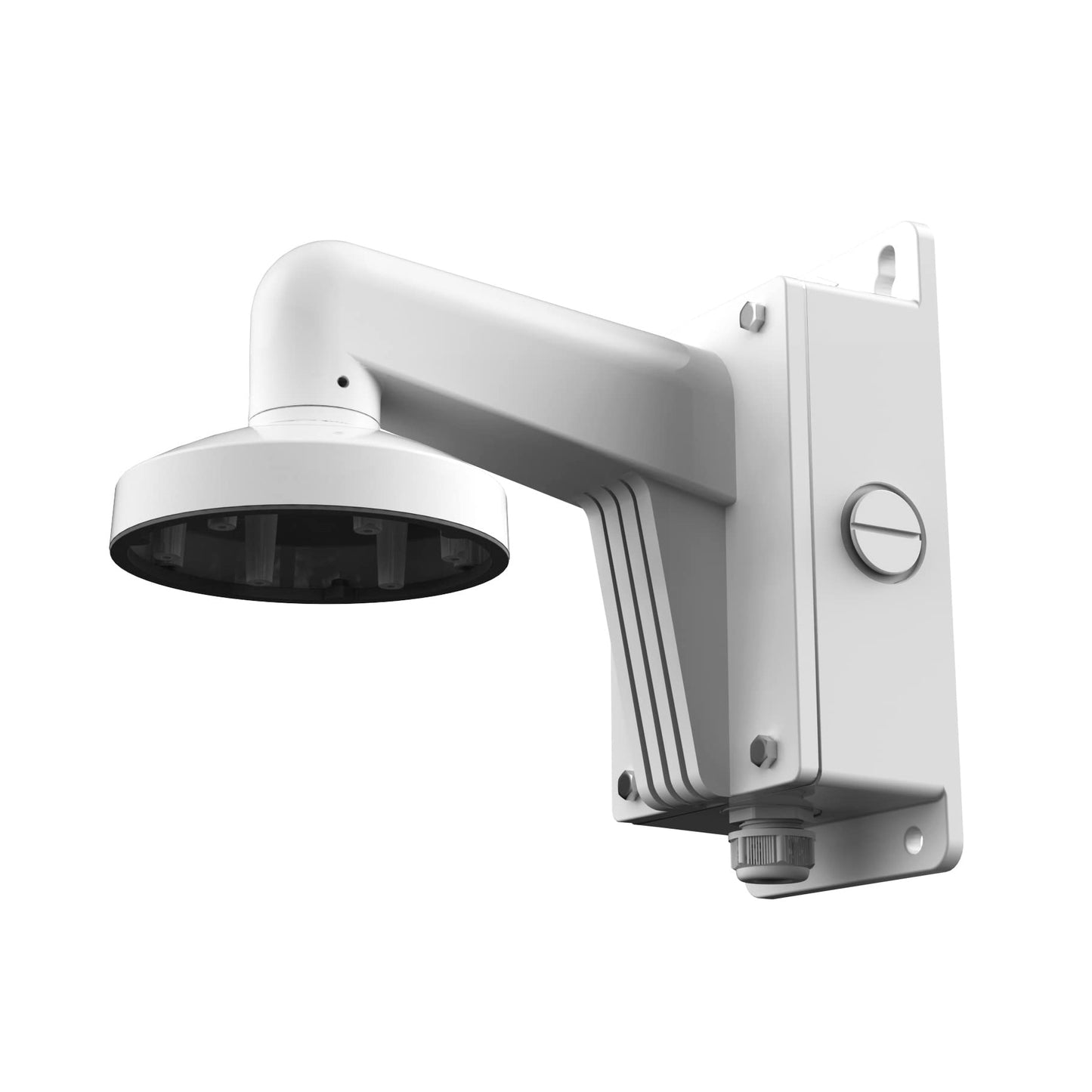 WMS WML DS-1273ZJ-140B PC140B PT6 Outdoor Indoor Wall Mount Bracket with Base Fit for The Hik-Compatible Dome Camera, White, Pack of 1