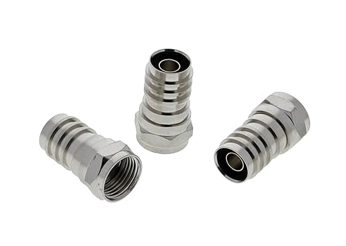 IDEAL INDUSTRIES INC. 85-036 RG-59 F Hex Crimp Connector, (10/Card)