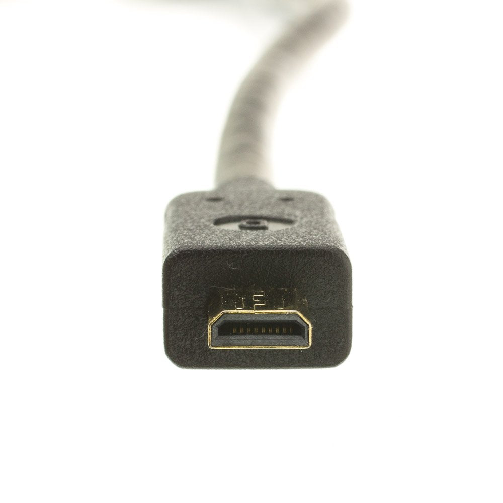 Micro HDMI Cable, High Speed 10.2 Gbps with Ethernet, HDMI Male (Type A) to Micro HDMI Male (Type D) for Camera and Tablet, 6 feet, CableWholesale