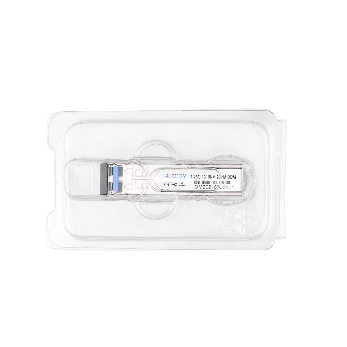 2pcs Industrial SFP Module 1.25Gb/s 20km Fiber Transceiver Duplex LC 1310nm Single-Mode DDM