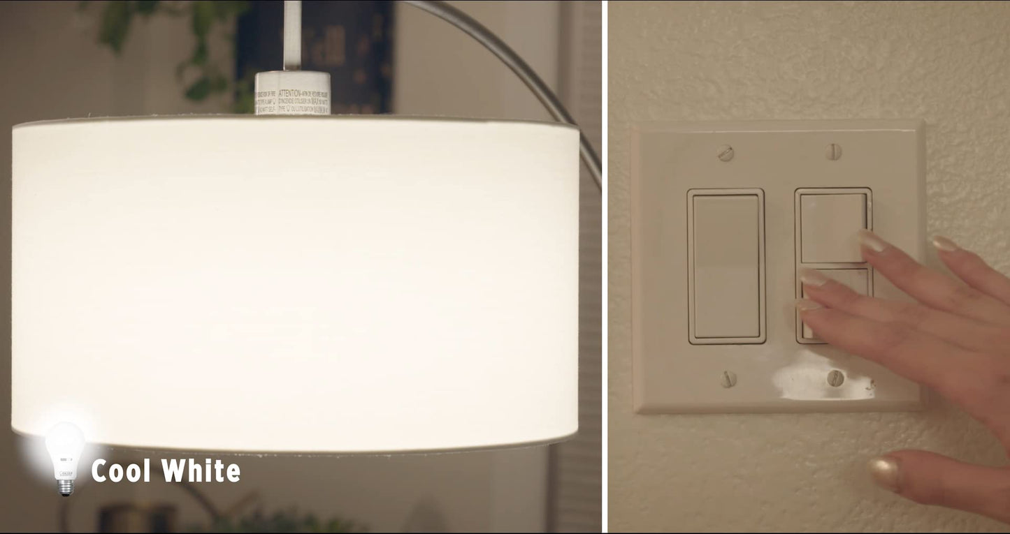 Feit Electric LED Three-Color Choice Intellibulb - A19 with an E26 Medium Base Light Bulb - 60W Equivalent - 15 Year Life - 750 Lumen - 2700K Soft