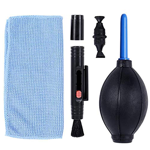 3IN1 Camera Cleaning Kit Suit Dust Cleaner Brush Air Blower Wipes Clean Cloth kit for Gopro for Canon Nikon Camcorder VCR