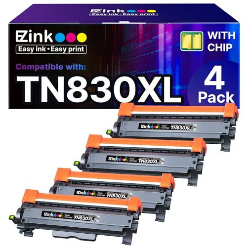 E-Z Ink Compatible TN830XL Toner Cartridge Replacement for Brother TN830XL TN830 TN 830 Toner Cartridges with Brother DCP-L2640DW HL-L2460DW