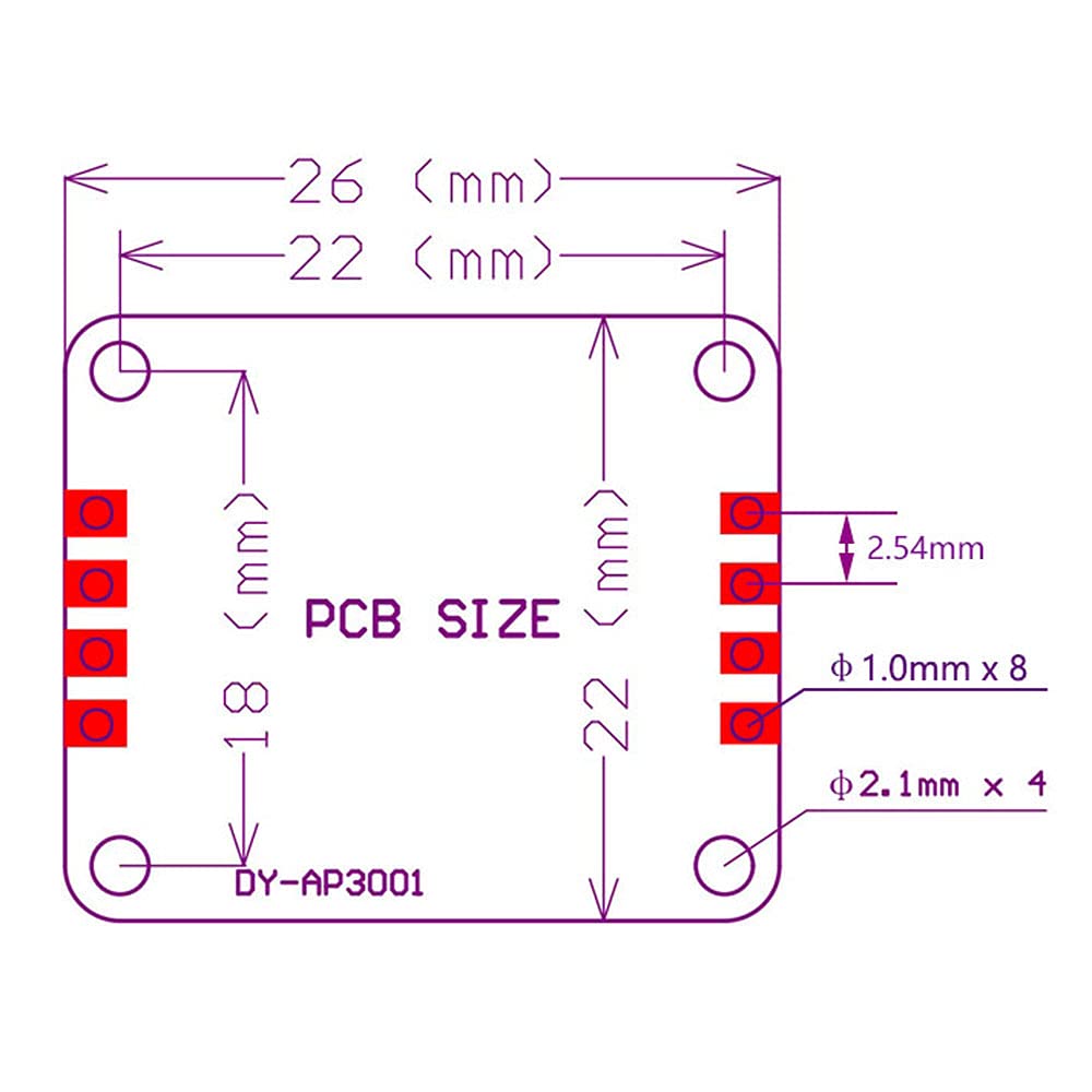 Rakstore 2pcs 10W / 20W / 30W Power Amplifier Module Class D Digital Amplifier Board 12V / 24V Supply DY-AP3001