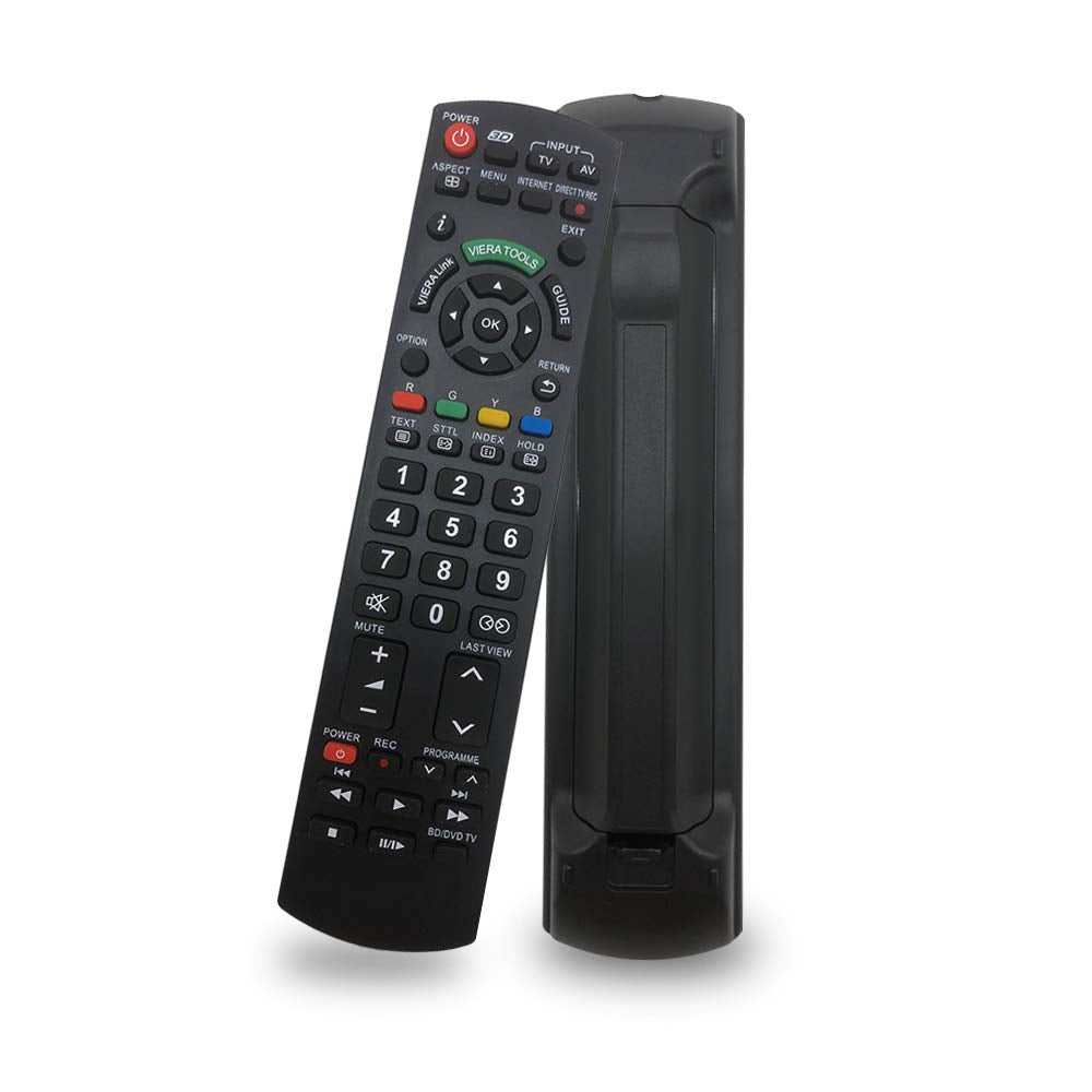 Universal Remote Control for Panasonic TV Remote Control Works for All Panasonic Plasma Viera HDTV 3D LCD LED TV/DVD Player/AV Receiver - No Program