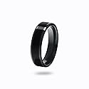 CNICK Tesla Smart Ring Accessories: Ceramic Ring for Model 3/Y/X/S to Replace Key Card Key fob. (6, Black)