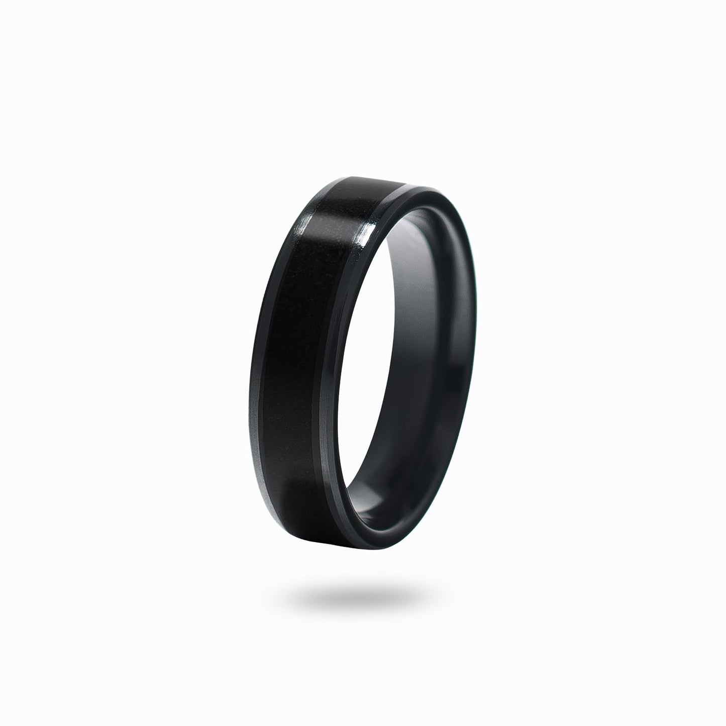CNICK Tesla Smart Ring Accessories: Ceramic Ring for Model 3/Y/X/S to Replace Key Card Key fob. (6, Black)