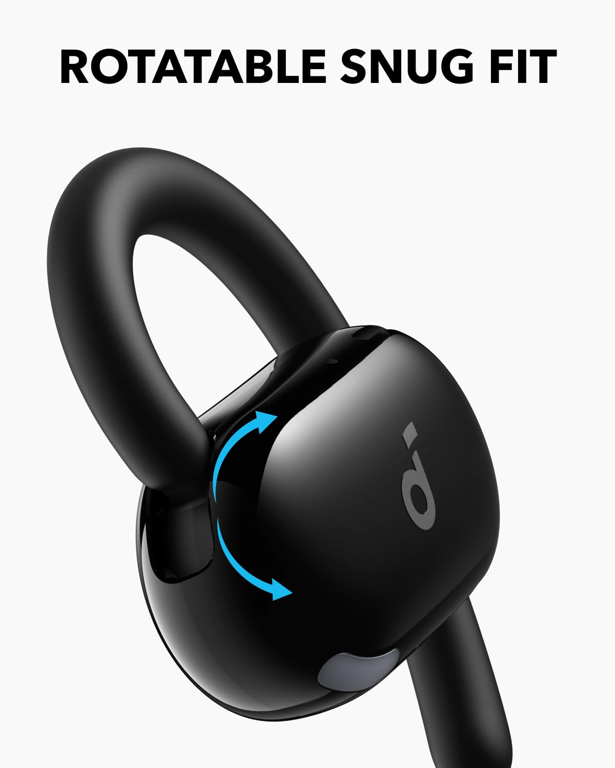 Soundcore V20i by Anker Open-Ear Headphones, Adjustable Ear Hooks, Ultra-Comfort, Snug Fit, Powerful Sound, Clear Calls, IP55, 36H Playtime, Bluetooth