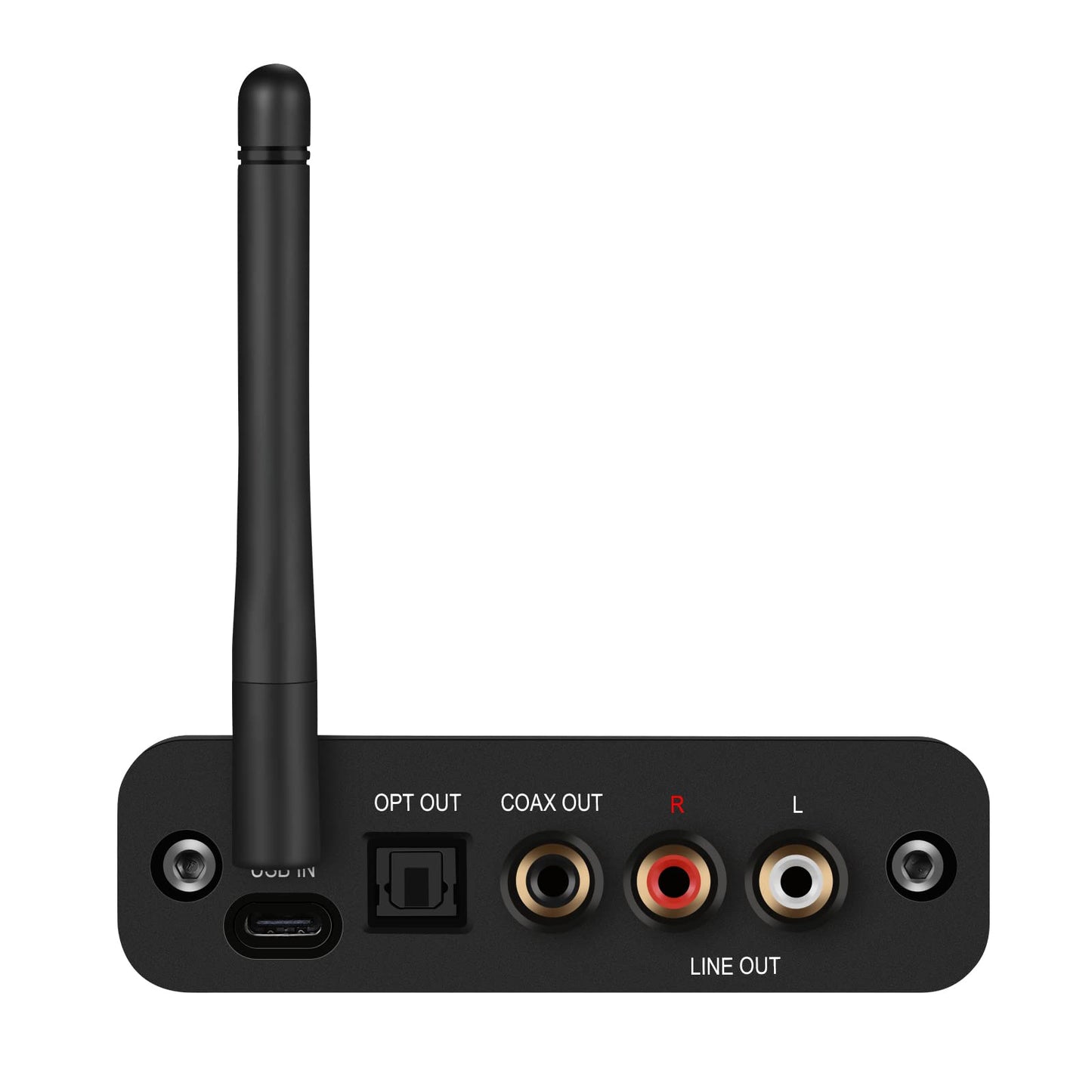 B2 LDAC/aptX HD Bluetooth 5.1 Hi-Fi Audio Receiver with ESS DAC, OLED Display, Analog RCA, Digital Optical & Coaxial Outputs, Extended Range for Home
