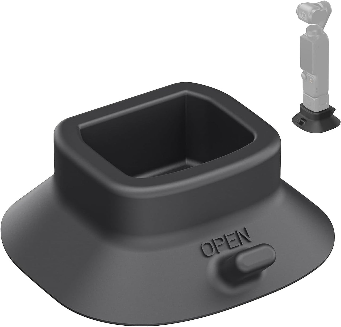 NEEWER Basics AC023 Silicone Holder Base with Suction Cup for Pocket 3, Table Camera Holder ø64 mm Non-Slip Soft Stable, Accessory Compatible with DJI