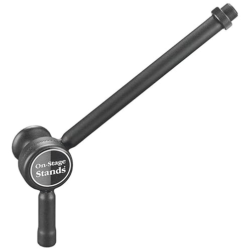 OnStage On-Stage Posi-Lok Mini Microphone Boom Arm, Black