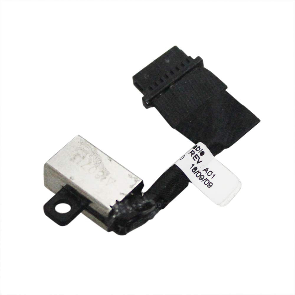 GinTai KR13 DC Power Jack with Cable Socket Plug Connector Port for Dell Inspiron 13 7370 (7373 2 in 1) 7380 3FYH0 03FYH0 450.0B502 0001