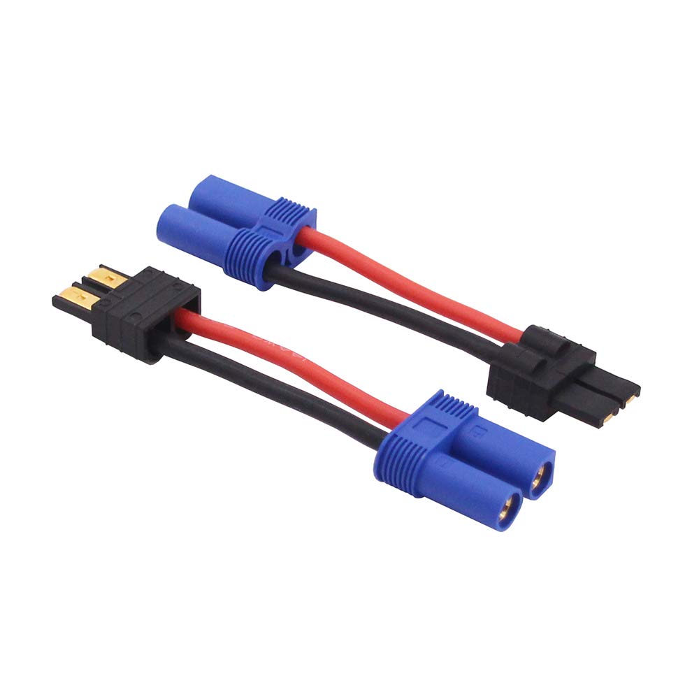 OliRC 2pcs EC5 Female Connector Adapter with 14awg 5cm Cable(C114-2)
