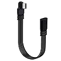 HuaLiSiJi 90 Degree UBS C Extension Flat Cable UBS C Male to Female Cable Support 480 Mbit/s Data Transmission and PD Charging for Type C Flash
