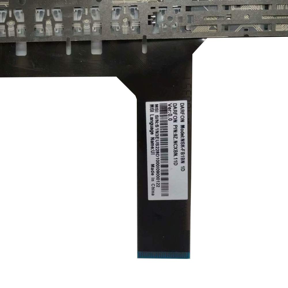 New Laptop Replacement Keyboard Fit MSI GE62-6QF GE62-6QE GE62-6QC GE62-6QL GE62-6QD US Layout