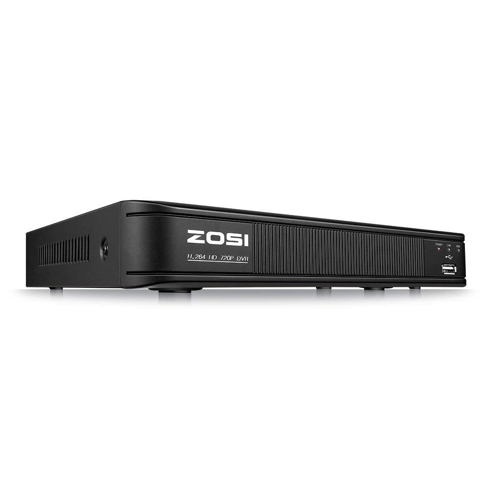 ZOSI 720p 8 Channel Security DVR System HD-TVI 1080P Lite Video, QR Code Scan Remote Access, Hybrid Capability 4-in-1(Analog/AHD/TVI/CVI) DVR Recorder