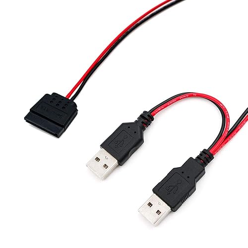 SUPERPLUS 40cm USB to SATA Power Cable for 2.5" SATA HDD