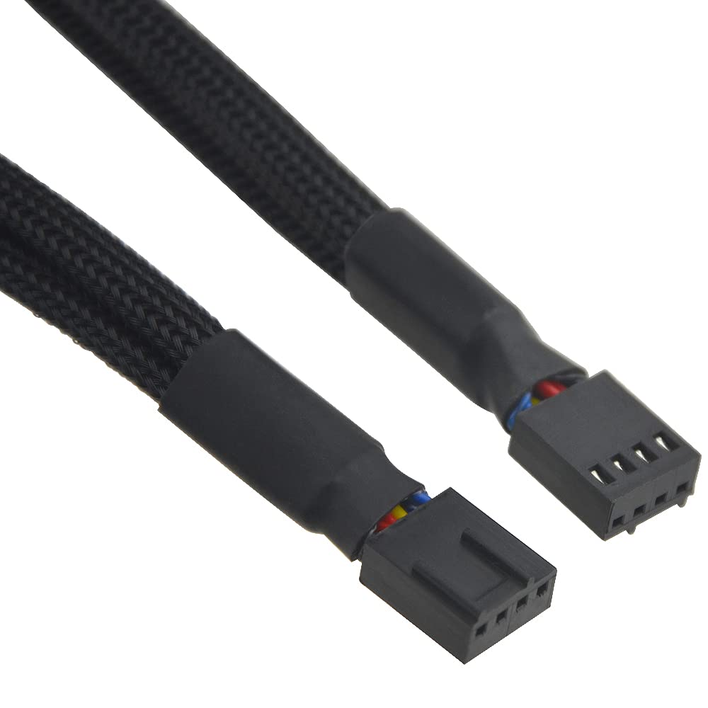 WMYCONGCONG 5 PCS 3 Way 4 Pin PWM Fan Splitter Cable PWM-Controlled with 2 Follower, PC Fan Splitter 1 to 3 Converter for Computer ATX Case