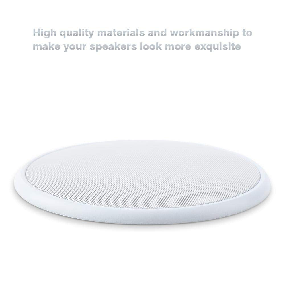Speaker Cover, 6.5/8 Inch Speaker Grille Car Audio Cover, Speaker Cover Decorative Circle Metal Mesh, Anti-Collision Speaker Grill Cover, Car Speaker