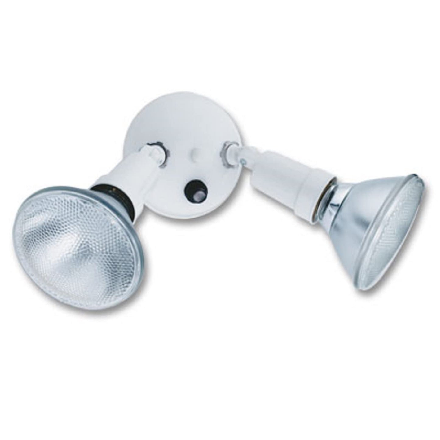 Lithonia Lighting Adjustable Dusk Dawn Security Light, Twin Par Outdoor Flood Light Holder, Photocell Sensor, 120 Volts, Uses 2 Lamps Up to 150W (Not