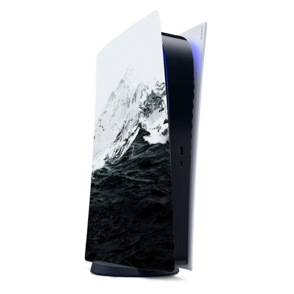 MightySkins Gaming Skin for PS5 / Playstation 5 Digital Edition - Mountain Waves | Protective Viny wrap | Easy to Apply and Change Style | Made in The