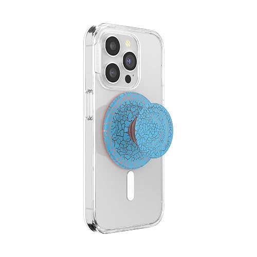 PopSockets Phone Grip for MagSafe, Magnetic Holder, Phone Stand, Blue - Orange Zext