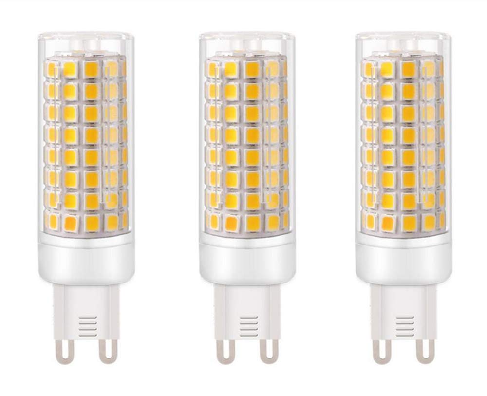 G9 LED Light Bulbs G9 Bi-Pin Base 9W (Equivalent to 100W Halogen Replacement) Warm White 3000K LED Corn Light for Home Living Room Bedroom