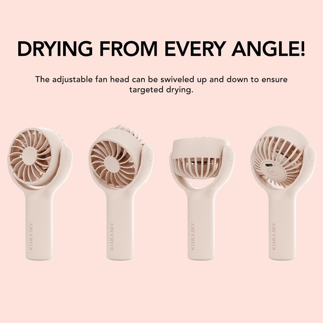 KIARA SKY Lash Fan | Portable Rechargeable Wireless Mini Handheld Lash Fan | 3 Speed Settings | Dryer for Eyelash Extensions | Air Cooling Blower