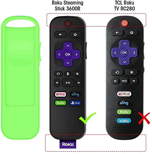 4 Pack Case for TCL Roku TV Steaming Stick 3600R Remote,Silicone Cover Roku Voice/Express/Premiere Remote Controller Skin Protective Universal