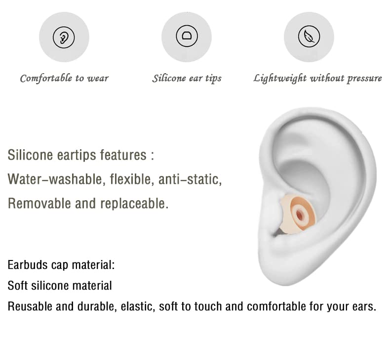 Silicone Earbud Replacement Tips Compatible with Powerbeats Pro Beats Wireless Earphone Headphones,4 Pairs Replacement Earbuds Cap