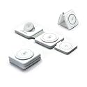 Tech Candy The Three Way Charging Valet Wireless Charging Pad - Charge 3 Devices at Once, Compact, Qi Charger for Travel, Foldable, 20W, Fast