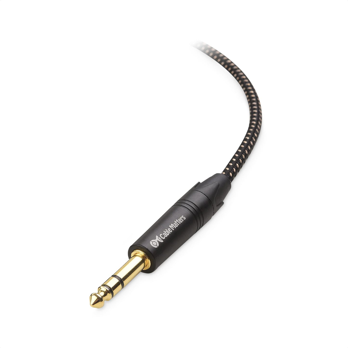 Cable Matters 6.35mm to 3.5mm Headphone Adapter Cable 10 ft, (1/4 Male to 1/8 Female, 3.5mm to 1/4 Adapter, AMP to Headphone Converter Cable) in Black