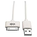 TRIPP LITE 30-Pin to 3' USB Sync Charge Cable Apple MFi Certified, White (M110-003-WH)