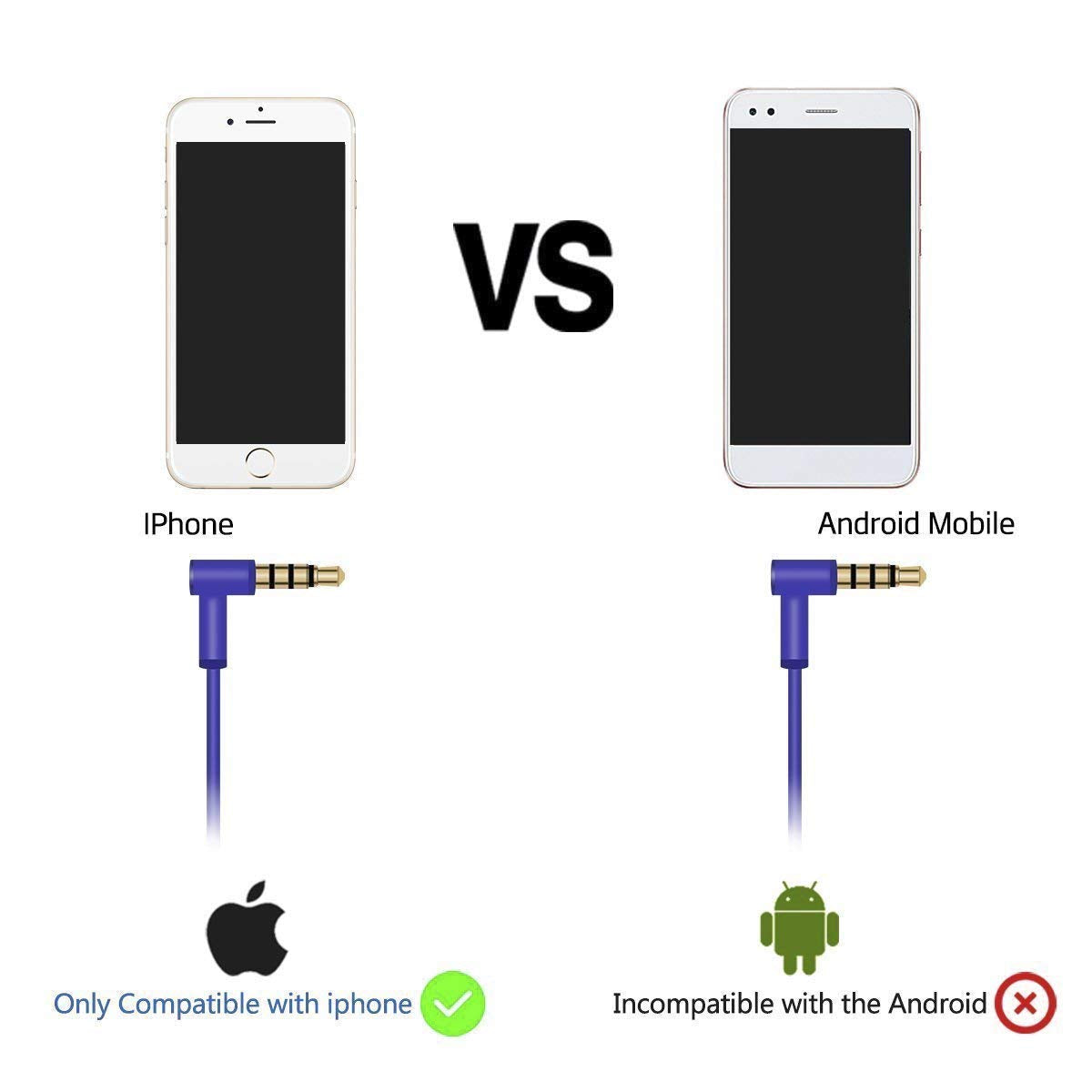 Aquelo Replacement Audio Cable Cord with Inline Mic and Volume Control Compatible with Beats by Dr Dre Headphones…