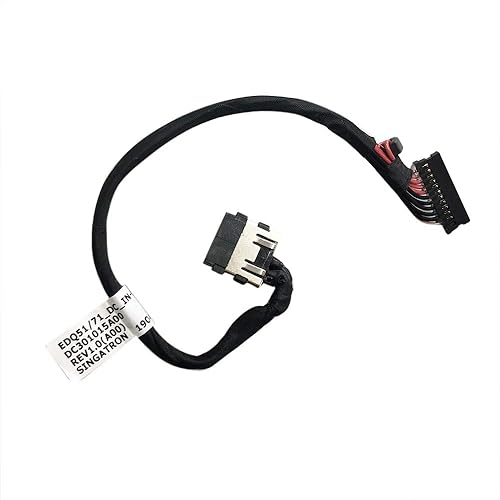 GinTai DC Power Jack with Cable Socket Plug Charging Port Replacement for Dell M15 R2 M17 R2 0J60G1 J60G1 DC301015A00 EDQ51 EDQ71