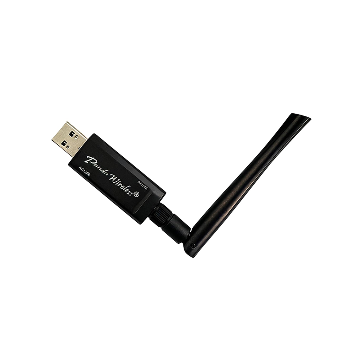 Panda Wireless PAU0E AC1200 Wireless AC USB Adapter - w/High Gain Antenna - Win 7/8/10/11, Zorin, Mint, Ubuntu, MX Linux, Manjaro, Fedora, Kali Linux