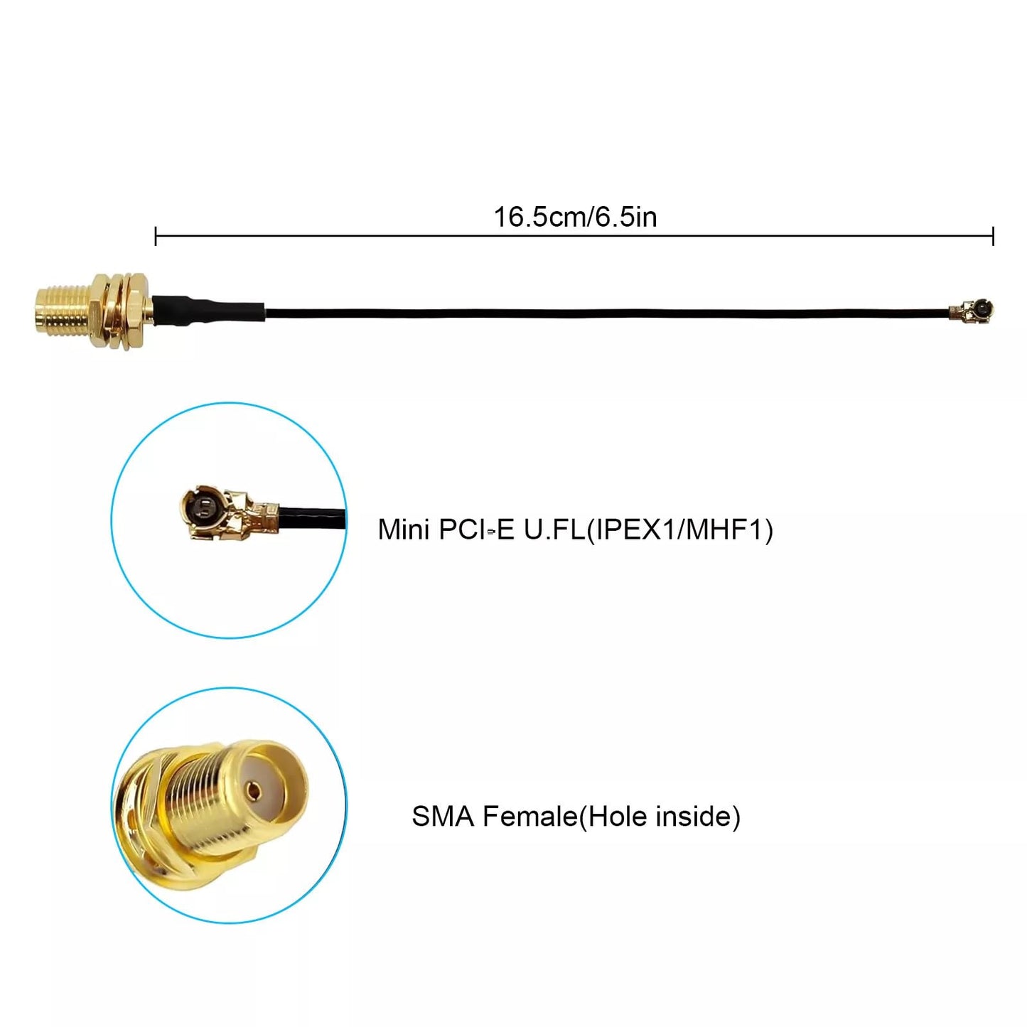 2 Sets 915MHz WiFi Antenna LoRa Indoor 3dBi Gain Omni with SMA Male Connector for Meshtastic LORA32 915MHz ESP32 LoRa OLED Board with 5.9in IPEX Cable