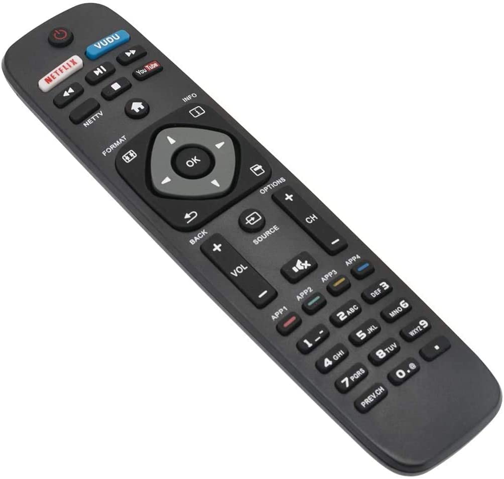 NH500UP Replace Remote for Philips TV 50PFL5601/F7 65PFL5602/F7 55PFL5602/F7 50PFL5602/F7 43PFL5602/F7 32PFL4902/F7 40PFL4901/F7 43PFL4901/F7