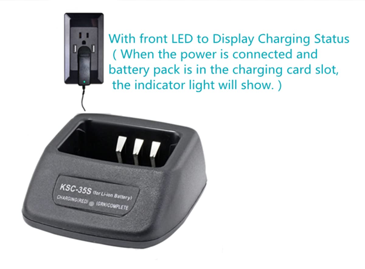 12V 1A AC Adapter Charger Replacement, Regulated Power Supply Cord for Kenwood KSC-35S TK3400 TK2400 TK2402 TK2300
