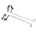 New LCD Screen Hinges Set L + R Replacement for HP 17-AK 17-AK013DX 17-BS 17-BS019DX 17-BS057CL P/N:433.0C704.0001 433.0C705.0001 433.0C705.1001