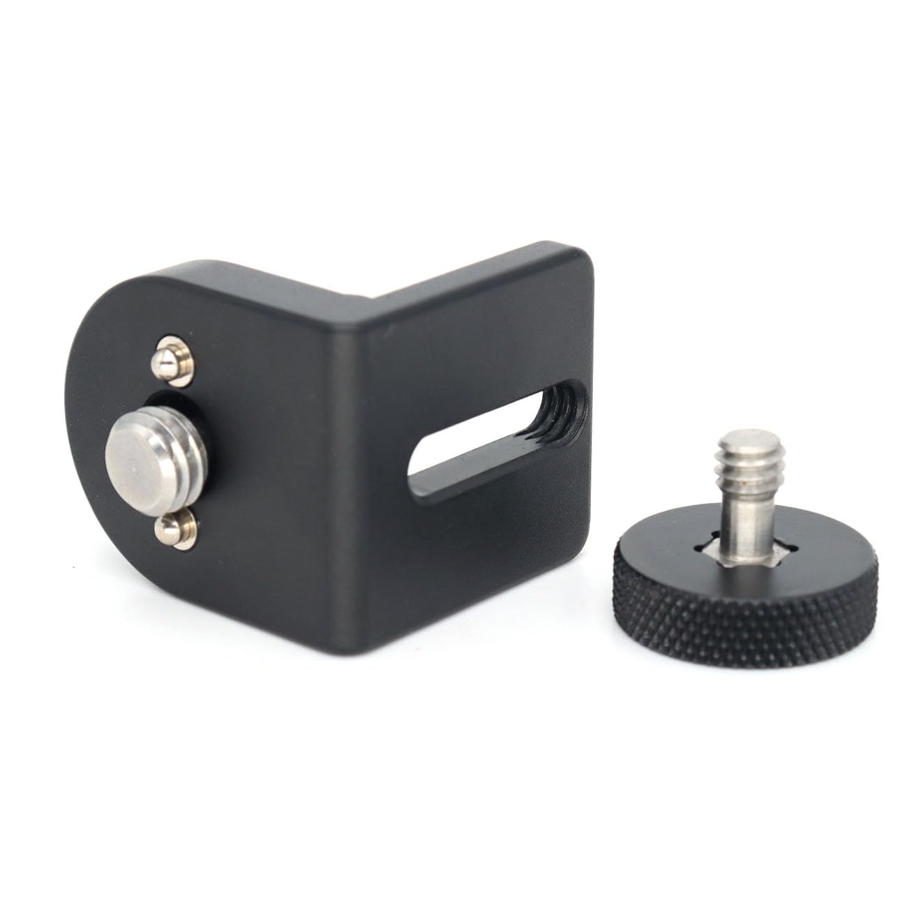 SZJELEN 1/4 " to 3/8" ARRI Threads Mount Right Angle Extended Video Monitor Mounting Bracket for Wireless Mic Receiver,Cheese Plate,Camera Cage