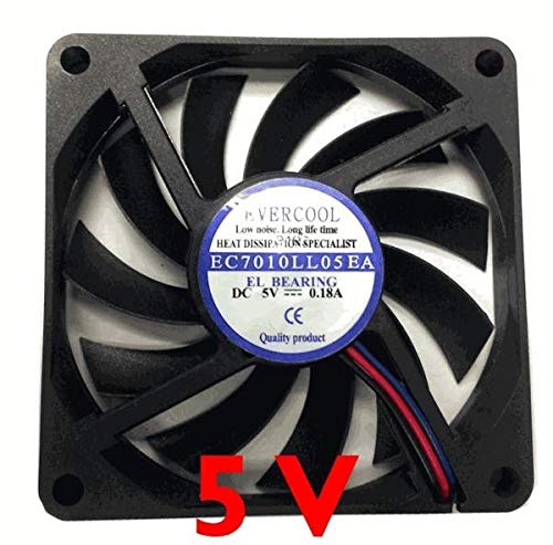 Evercool 70x10mm 5 Volt Fan EC7010LL05EA