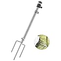 Stedan 1 Pack Trail & Game Camera Stand Thick Foldable Stainless Steel Bracket 360° Adjustable Universal Thread Connection 1/4''-20 (6 mm) for Trail