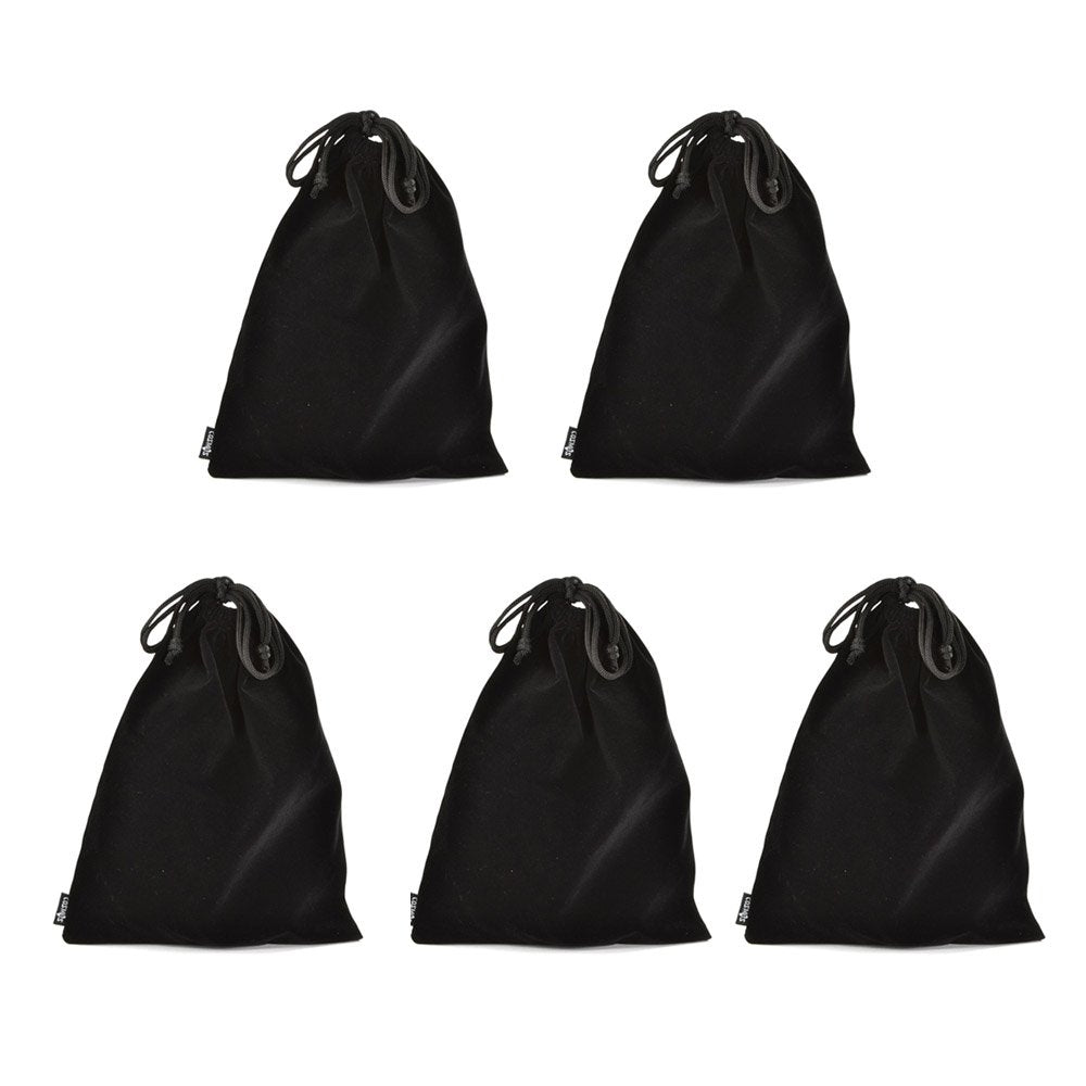 Cosmos 5 Pcs Portable Headphone Carrying Bag Travel Headset Storage Pouch Soft Drawstring Headphone Case Bag for Over-Ear Headphones Gaming Headset