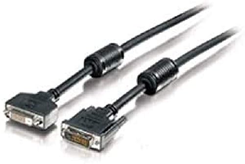 Equip DVI DualLink Extension with 2X Ferrite Cores 3 m Black