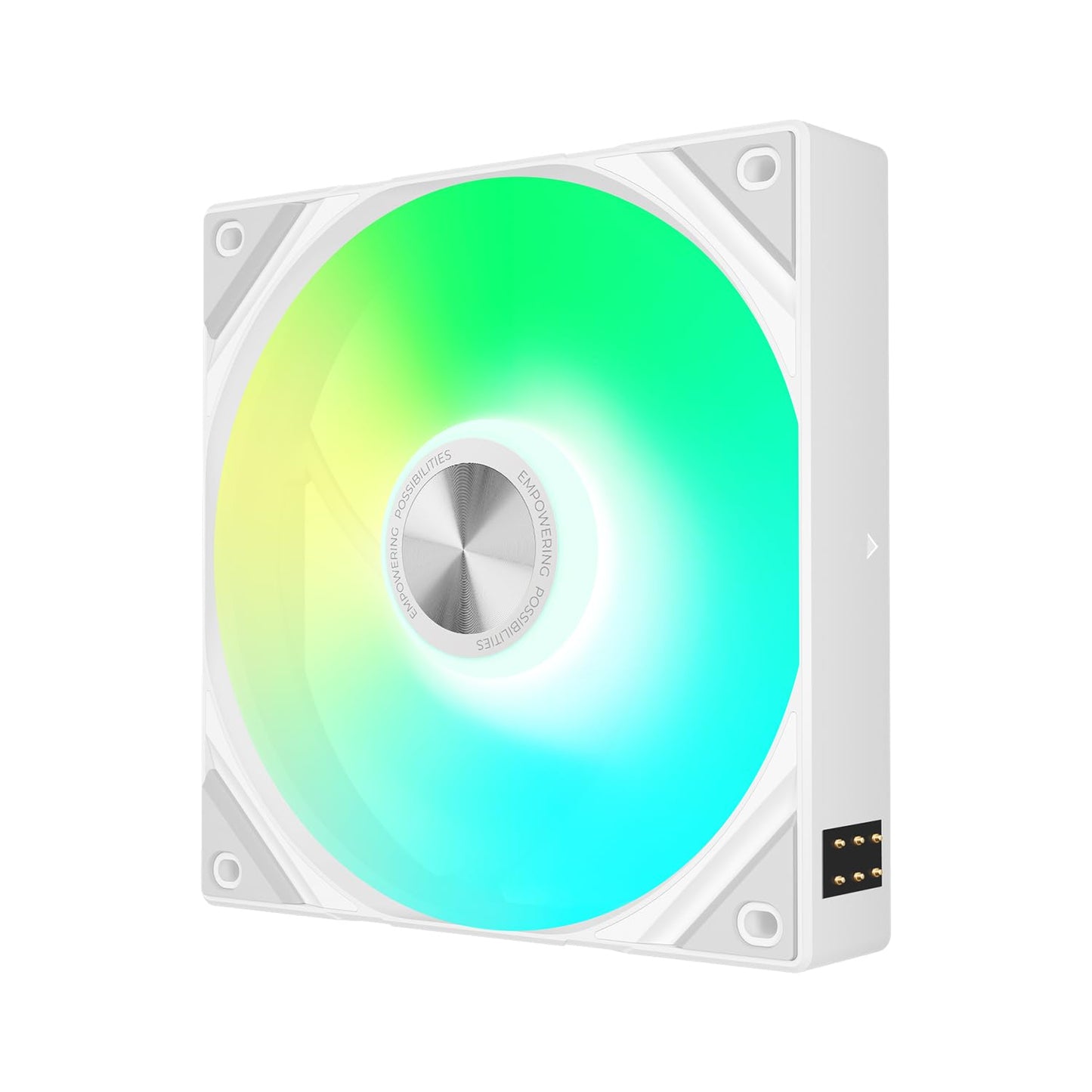 Tryx 120mm Case Fan 1pc Computer ARGB PC Quiet Fan Cooler, Upgraded Pogo-Pin Connection with Magnetic Cable?ARGB Gen2 LEDs?New Version ROTA SL?White