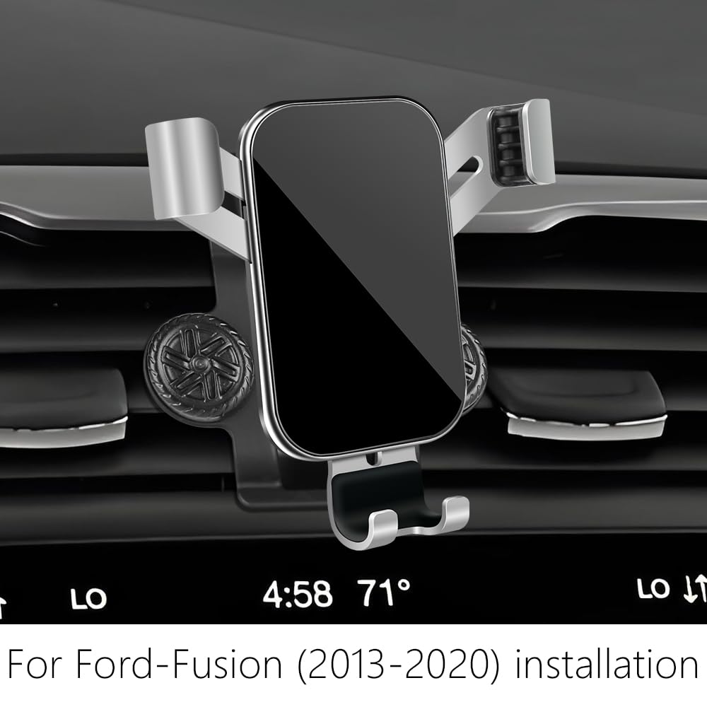 LUNQIN Car Phone Holder for Ford Fusion 2013 2014 2015 2016 2017 2018 2019 2020 Auto Interior Accessories Best Cell Phones Mount Cellphone Mobile
