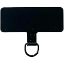 Black Phone Tether Patch - Cell Phone Metal Lanyard Tether Patch | Cellphone Strap Parts Replacement | Tab Patches for, Pad, Lanyard Safety Connect