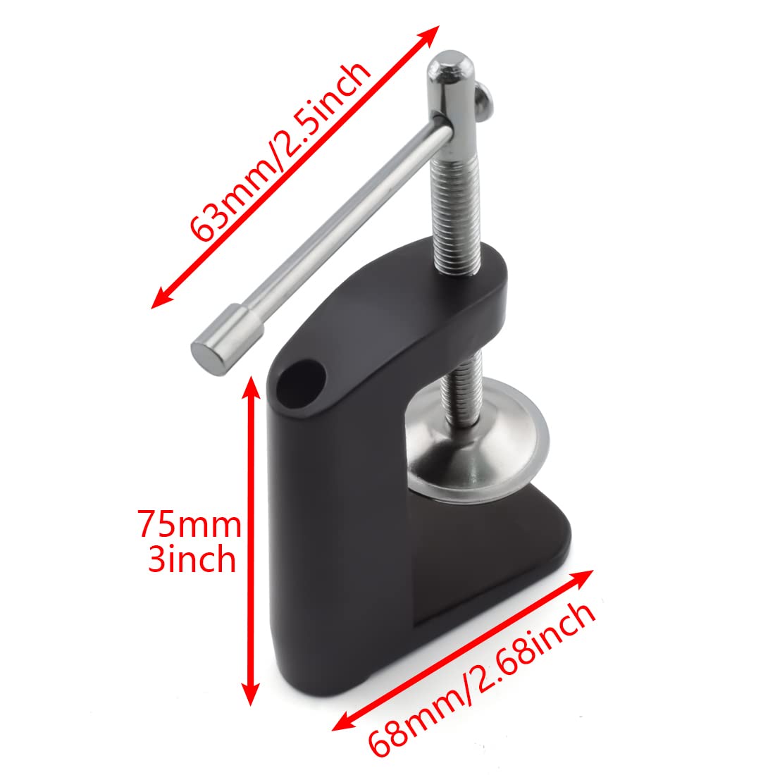 MARRTEUM Heavy-duty Metal Table Mount Clamp C Shape Clip Bracket for Microphone Suspension Boom Scissor Arm Stand Holder with Adjustable Positioning